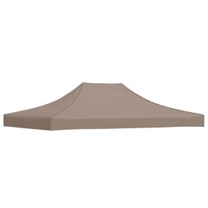 vidaXL Partytentdak 270 g/m&sup2; 4x3 m taupe