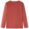 Kindershirt met lange mouwen 92 hennakleurig