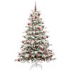 vidaXL Kunstmatige Inklapbare Kerstboom Wit 180 cm PE en PVC