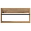 vidaXL Tijdschrift Rek Artisan Eiken 60 x 12 x 30 cm Bewerkt hout