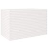 vidaXL Plantenbak 110x60x68,5 cm massief grenenhout wit