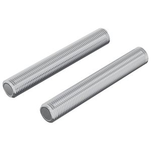 vidaXL Draadstaaf 2 pcs Zilver 8 x 55 mm Staal