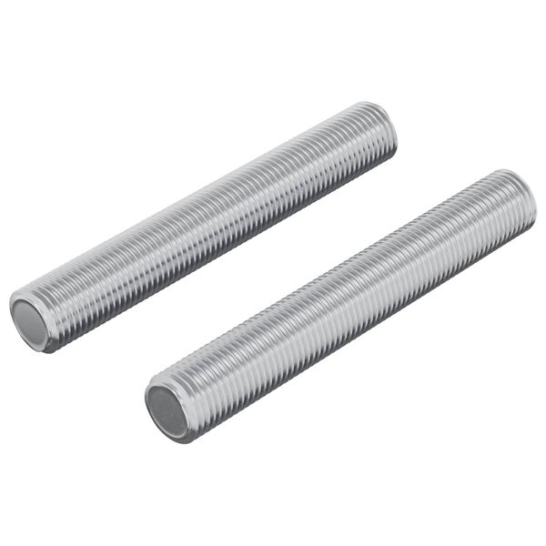 vidaXL Draadstaaf 2 pcs Zilver 8 x 55 mm Staal