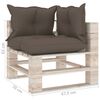 vidaXL 5-delige Loungeset met kussens pallet grenenhout