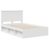 vidaXL Bedframe met hoofdeinde Wit 120 x 190 cm Massief grenenhout