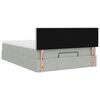 vidaXL Ottoman bed met matras en LED's 140x200cm fluweel lichtgrijs