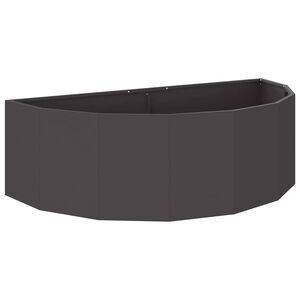 vidaXL Plantenbak Zwart 120 x 60 x 35 cm Staal