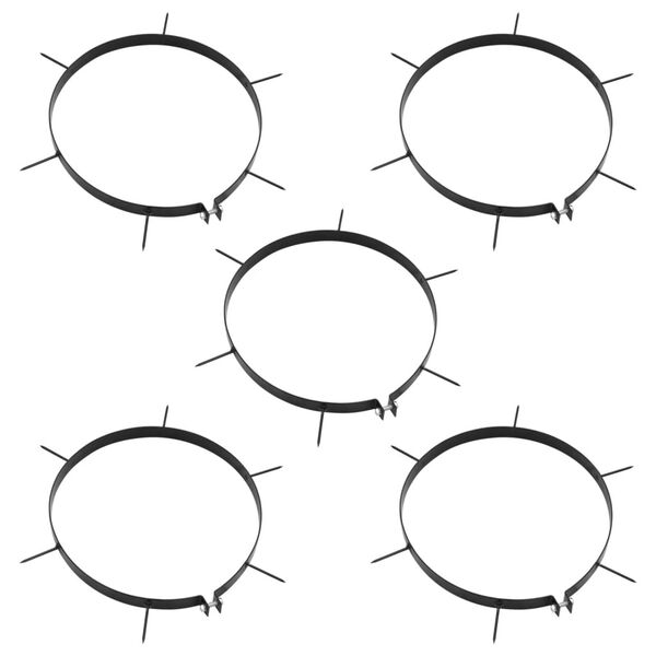 vidaXL Beluchtingsklemmen 5 st met spikes Ø 30 cm ijzer