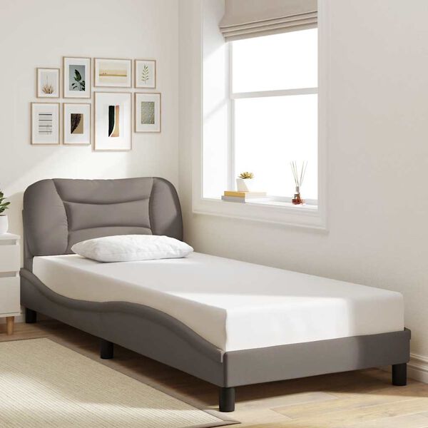 vidaXL Bedframe zonder matras "Hvar" 80x200 cm stof taupe
