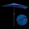 vidaXL Tuinparasol Blauw 294 x 150 x 223 cm Stof