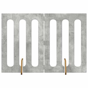 vidaXL Opvouwbaar huisdierhek 2 st Betongrijs 100,5 x 38 x 70 cm