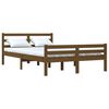vidaXL Bedframe massief hout honingbruin 150x200 cm