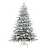 vidaXL Kunstmatige Inklapbare Kerstboom Wit 240 cm PE en PVC