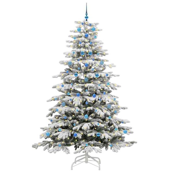 vidaXL Kunstmatige Inklapbare Kerstboom Wit 240 cm PE en PVC