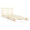 vidaXL Bedframe pallet massief grenenhout 120x200 cm