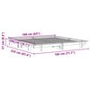 vidaXL Bedframe zonder matras massief grenenhout 160x200 cm