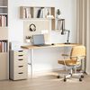 vidaXL Bureaublad rechthoekig 160x50x2,5 cm onbehandeld eikenhout