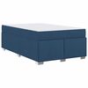 vidaXL Bedframe met matras Blauw 120 x 190 cm Stof