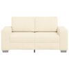 vidaXL Loveseat Sofa Cr&egrave;me 160x77x82 cm Corduroy Stof