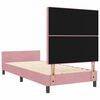 vidaXL Boxspringbed met hoofdeinde Roze 90 x 200 cm Fluweel