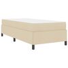 vidaXL Boxspringbed Cr&egrave;me 100 x 200 cm Stof