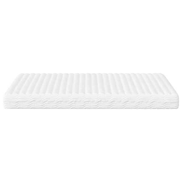 vidaXL Schuimmatras hardheid H2 H3 180x220 cm wit