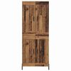 vidaXL Hoge kast 2 pcs Oud Hout Bewerkt hout