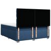 vidaXL Boxspring met matras stof blauw 200x200 cm