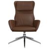 vidaXL Relaxstoel kunstleer glanzend bruin