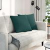 vidaXL Sofa Kussens 2 pcs Donkergroen 50 x 50 cm Stof