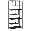 vidaXL Boekenkast 81x36x176 cm bewerkt hout zwart