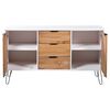vidaXL Dressoir New York 130,6 x 43 x 73,6 cm Massief grenenhout