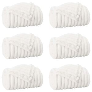 vidaXL Kleden 6 st Wit 150 x 130 cm 2.85 kg Fleece