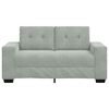 vidaXL Loveseat bank 120 cm fluweel lichtgrijs