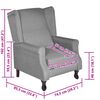 vidaXL Fauteuil stof grijs