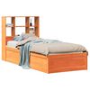 vidaXL Bedframe zonder matras massief grenenhout wasbruin 90x190 cm