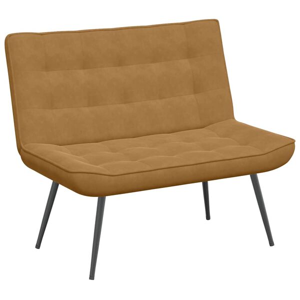 vidaXL Bankje 110x74x84 cm fluweel bruin