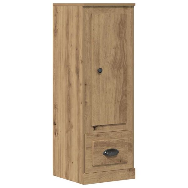 vidaXL Hoge kast 36x35,5x103,5 cm bewerkt hout artisanaal eikenkleurig