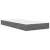 vidaXL Bedframe met matras met matras Donkergrijs 90 x 200 cm Fluweel