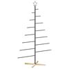 vidaXL Metalen kerstboom met standaard KUOPIO 180 cm Staal Zwart
