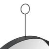 vidaXL Hangspiegel met haak 30 cm zwart