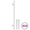 vidaXL Handvatten 10 st 192 mm roestvrij staal zilverkleurig