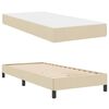 vidaXL Boxspringbed met matras Cr&egrave;me 90 x 200 cm Stof