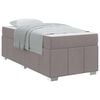 vidaXL Bedframe met matras Taupe 120 x 190 cm Stof