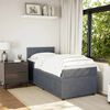 vidaXL Boxspring met matras fluweel donkergrijs 90x190 cm