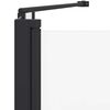 vidaXL Badomheining Zwart 120 x 67 x 129 cm Gelaagd Glas en Aluminium