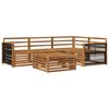 vidaXL Buiten bankenset 5 pcs Naturel Massief Acaciahout
