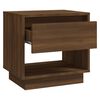 vidaXL Nachtkastjes 2st 45x34x44 cm bewerkt hout bruin eikenkleur
