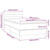 vidaXL Boxspring met matras fluweel donkergroen 100x200 cm