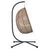 vidaXL Hangende ei-stoel Licht cr&egrave;me 104 x 100 x 191 cm poly rattan
